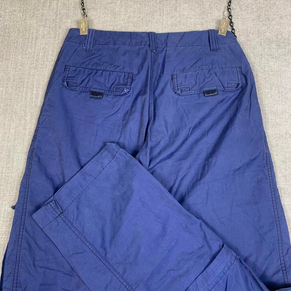 Y2k Convertible Cargo Blue Pants Outdoors Multiple pockets Men's 30